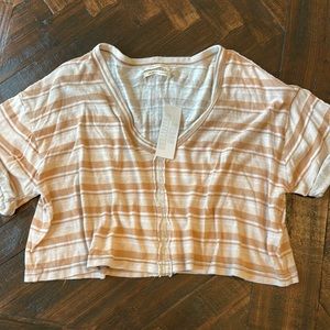 NWT Urban Outfitters V Neck Crop top Sz M $34